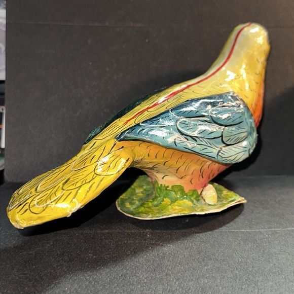 Colorful Paper Mache bird - Picture 3 of 6